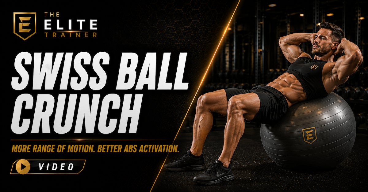 swiss ball crunch