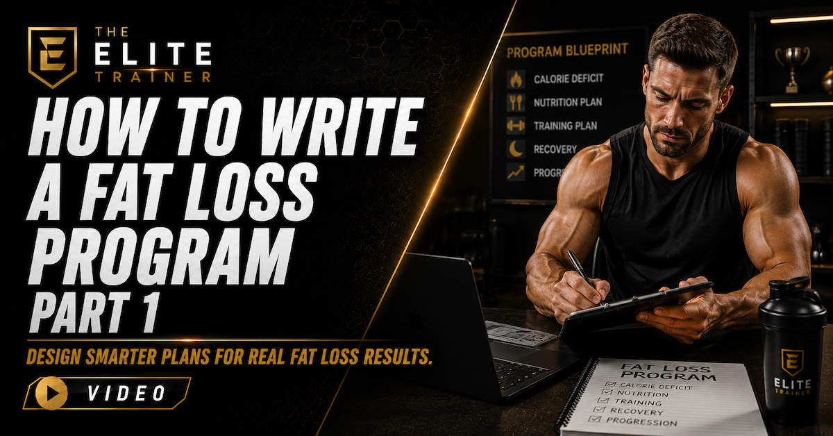 how to write a fat loss program part 1