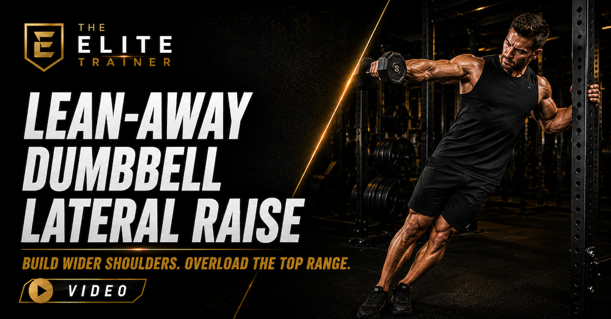 lean-away dumbbell lateral raise