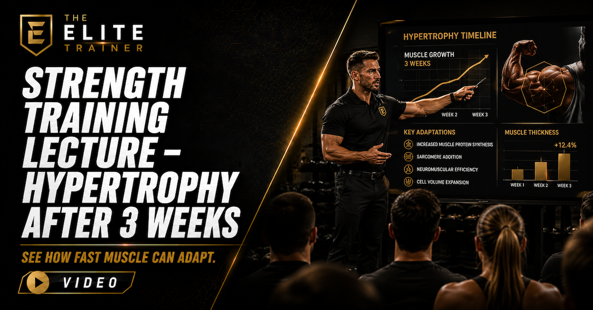 strength training lecture hypertrophy after 3 weeks