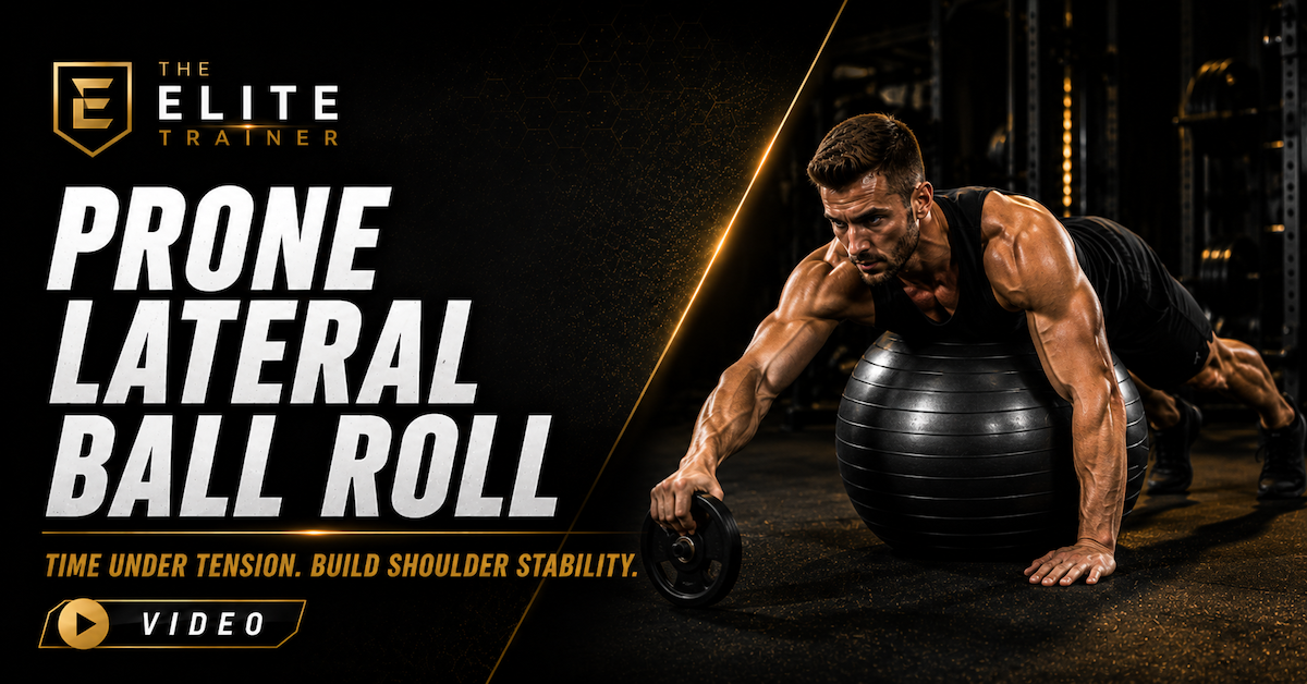 prone lateral ball roll