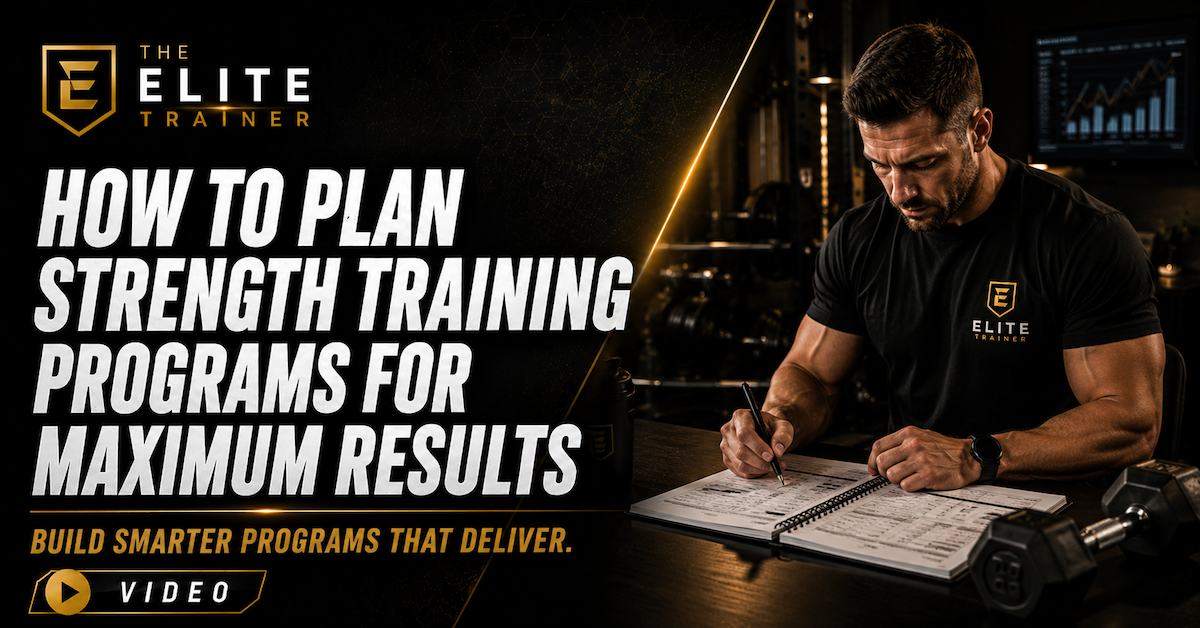 how to plan strength training programs for maximum results