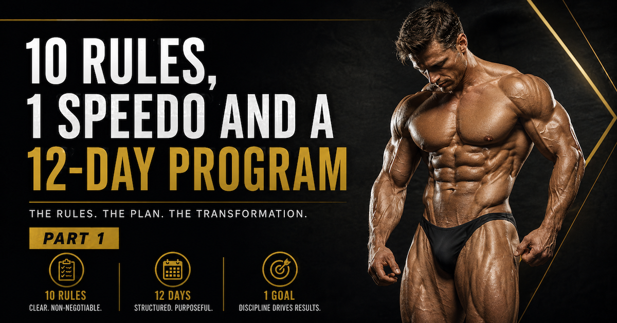 10 rules 1 speedo and a 12-day program part 1
