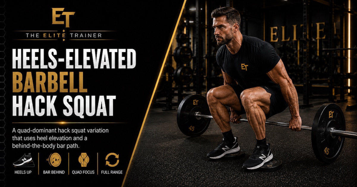 Heels-Elevated Barbell Hack Squat