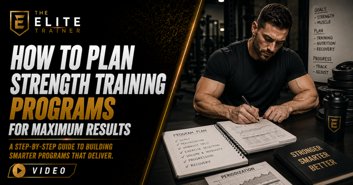 how to plan strength training programs for maximum results
