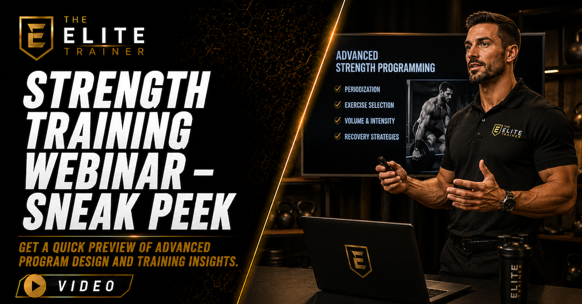 strength training webinar sneak peak