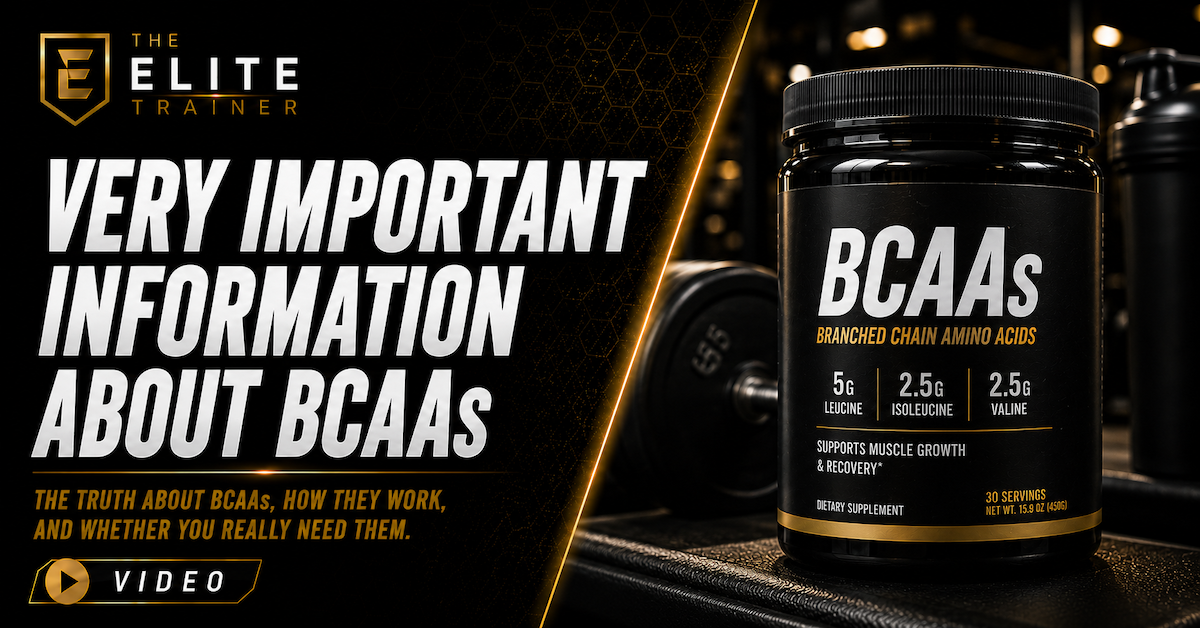 very important information about BCAAs