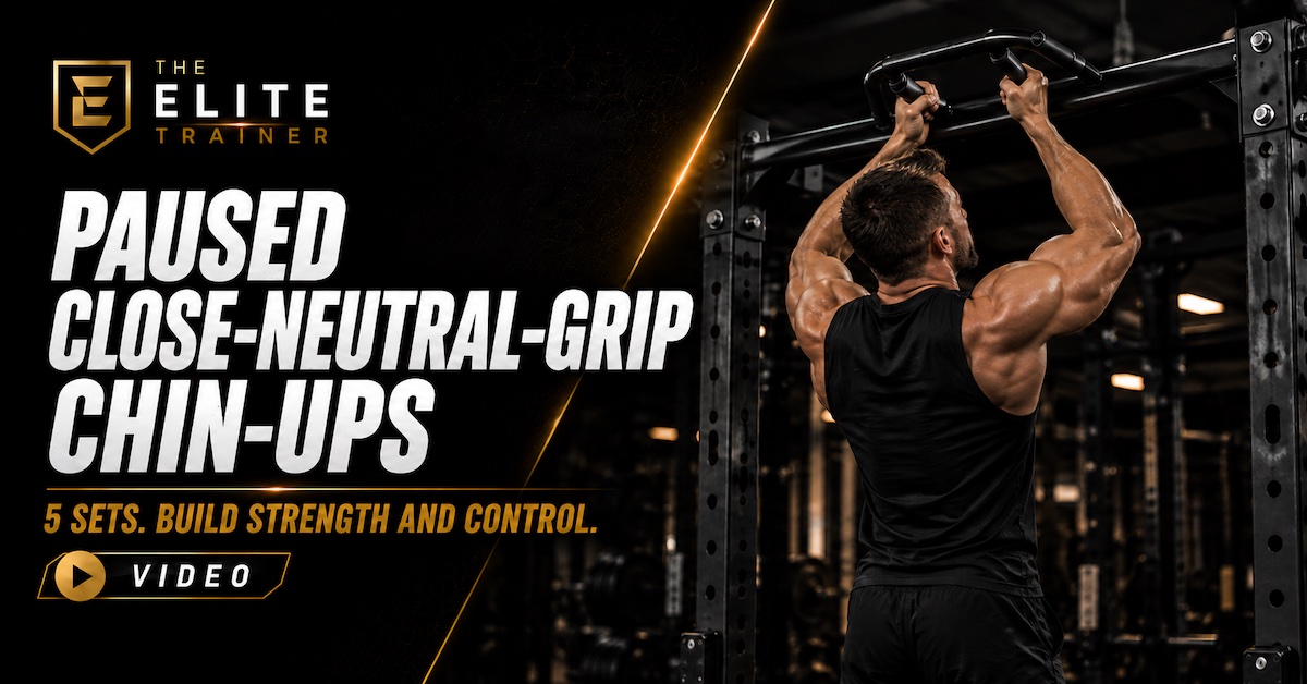 Paused Close-Neutral-Grip Chin-Ups