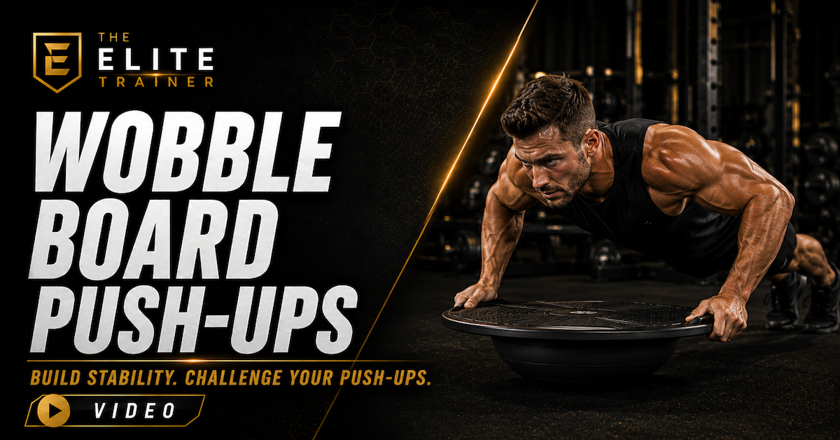wobble board push-ups