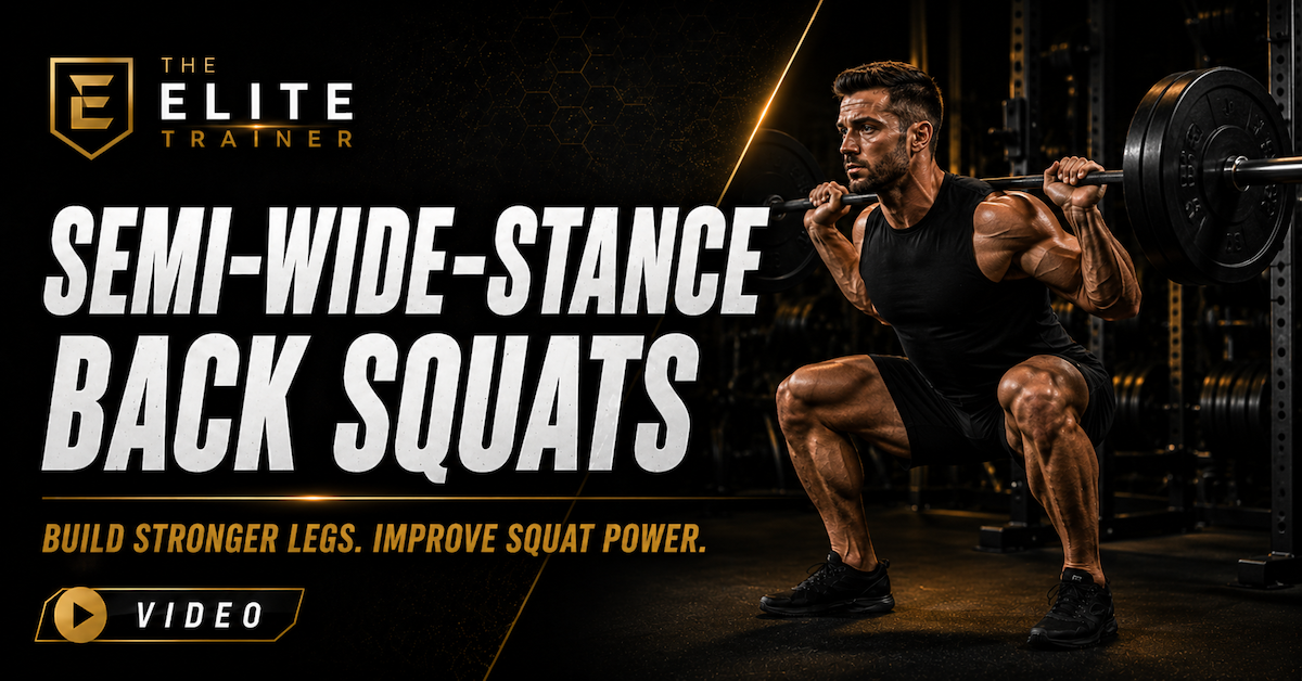 semi-wide-stance back squats
