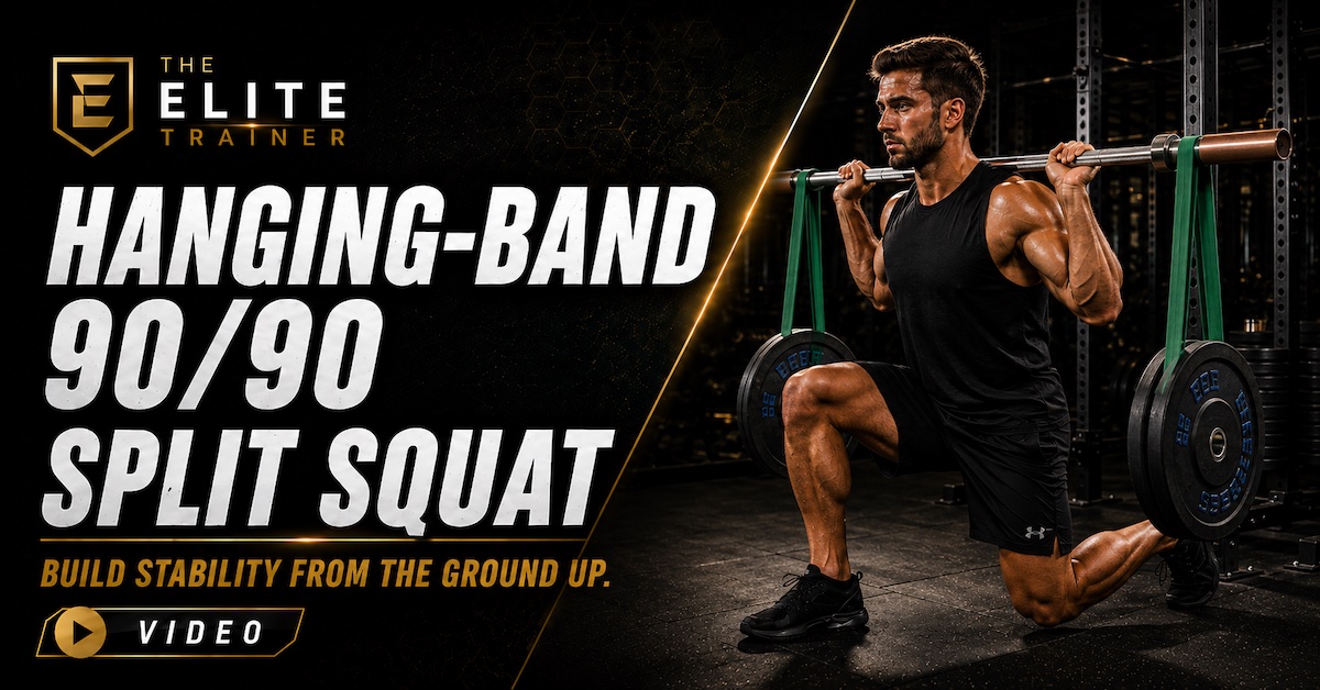 Hanging-Band 90/90 Split Squat