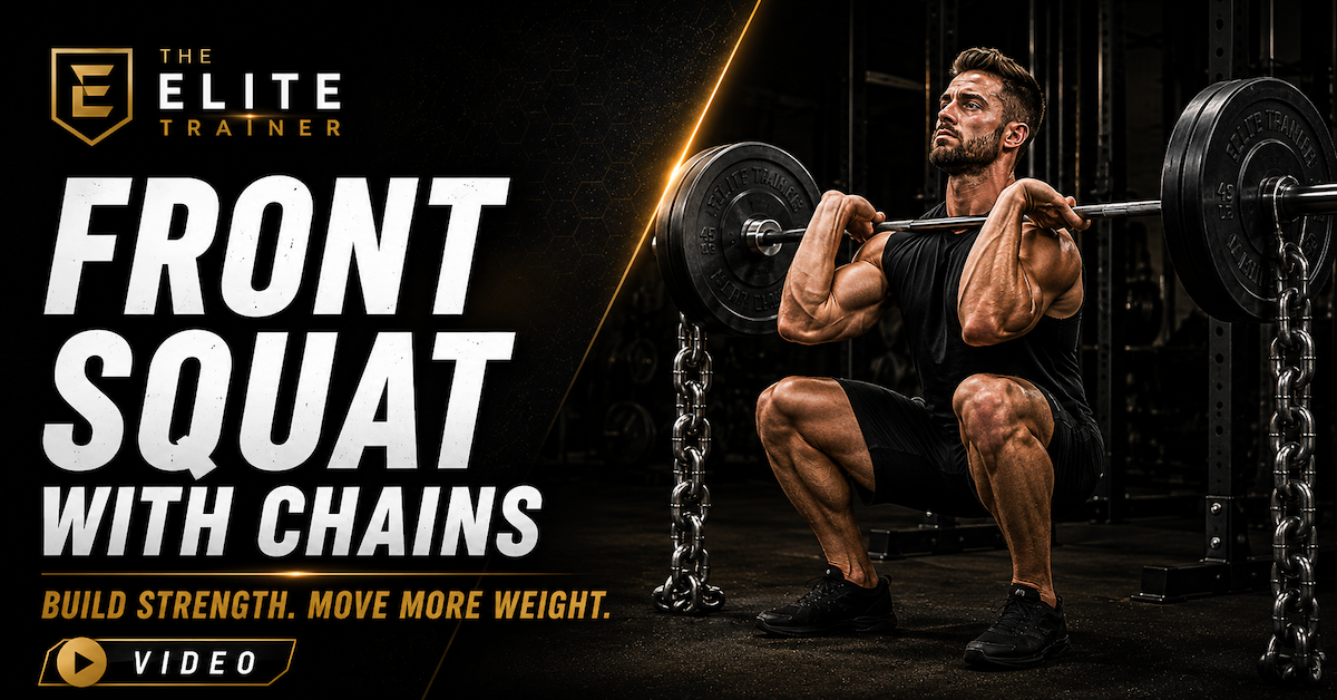 front squat with chains