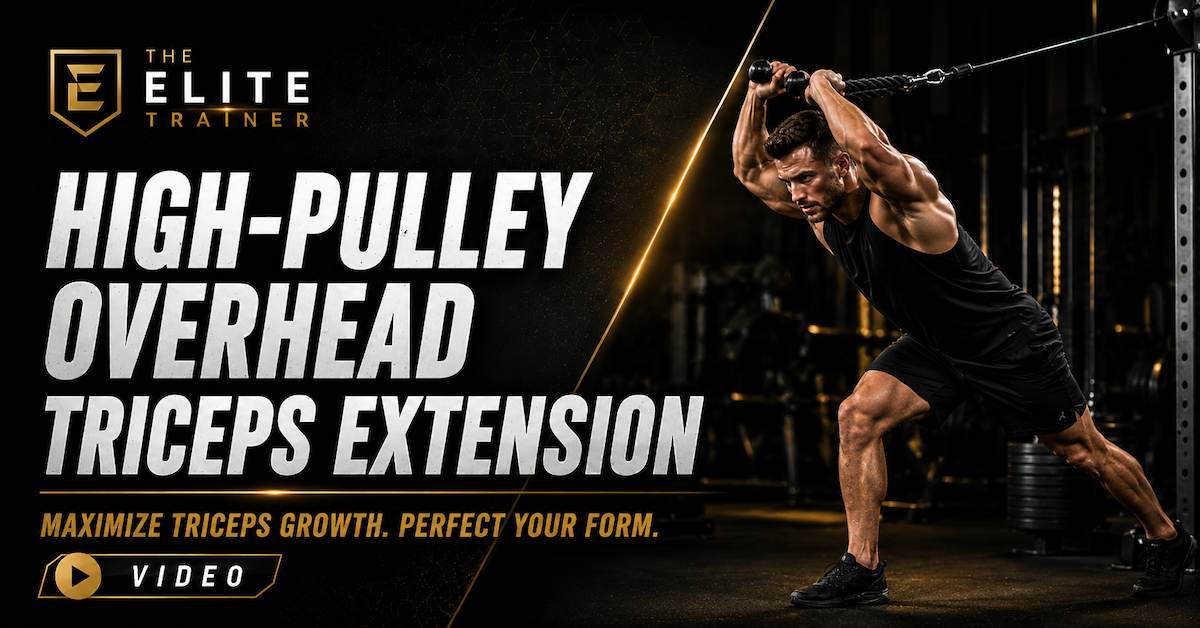 high-pulley overhead triceps extension
