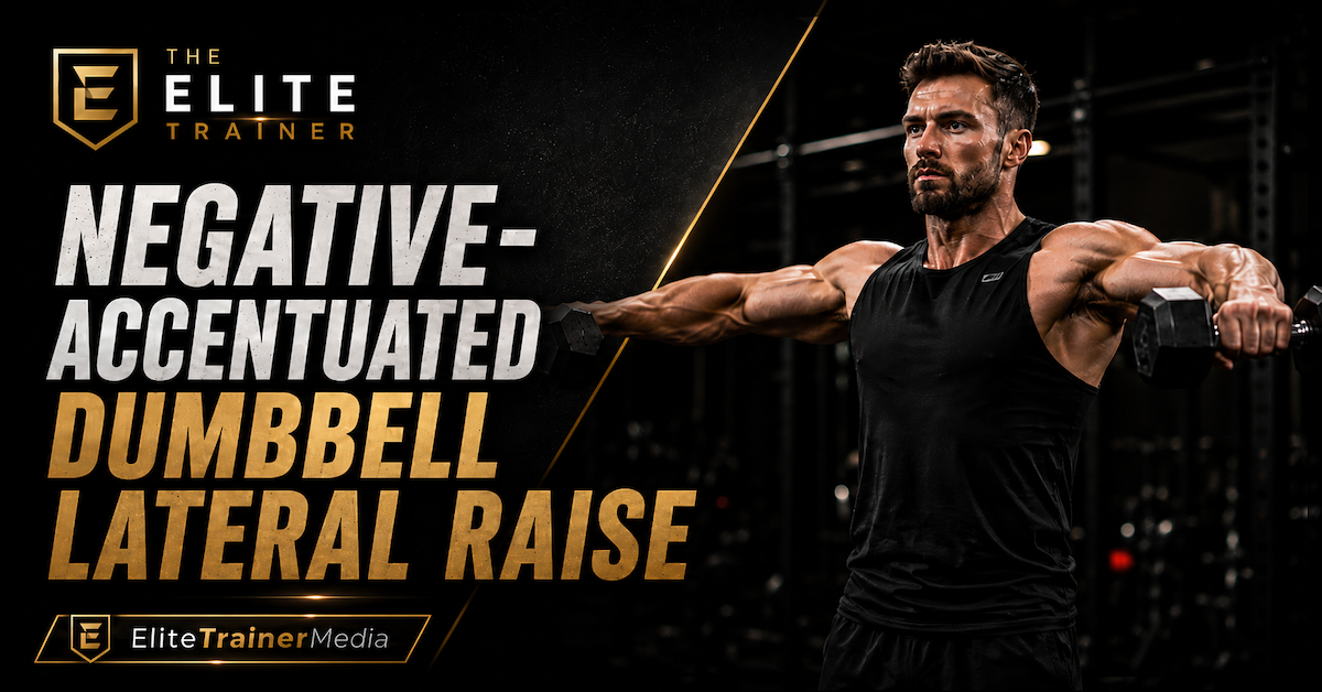 negative-accentuated dumbbell lateral raise