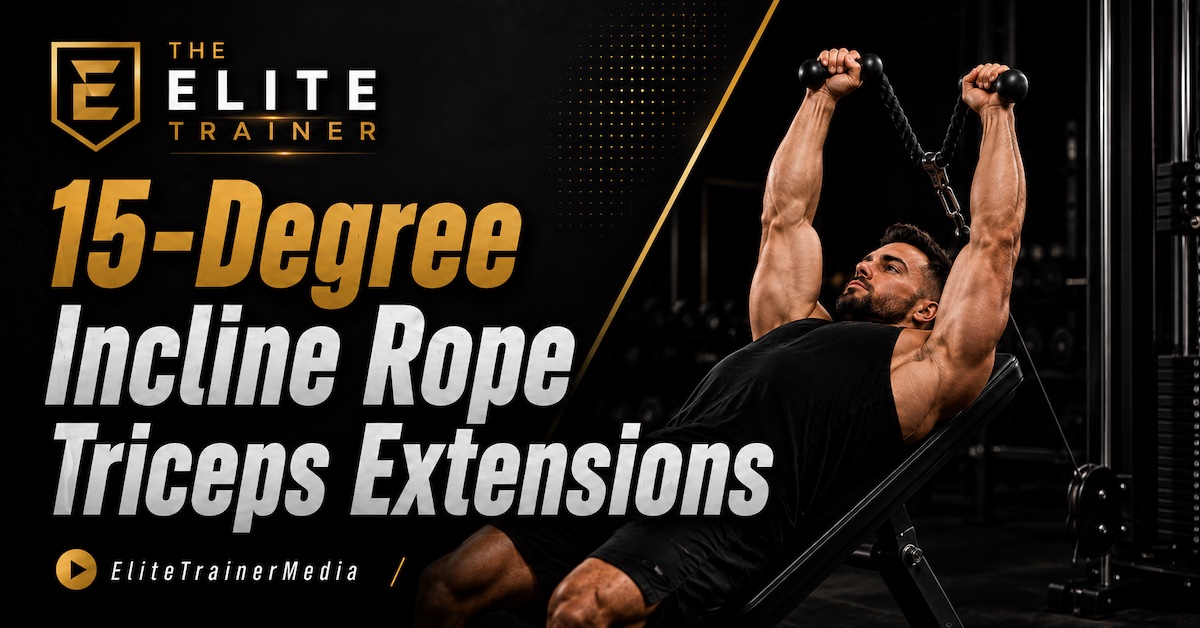 15-Degree Incline Rope Triceps Extensions