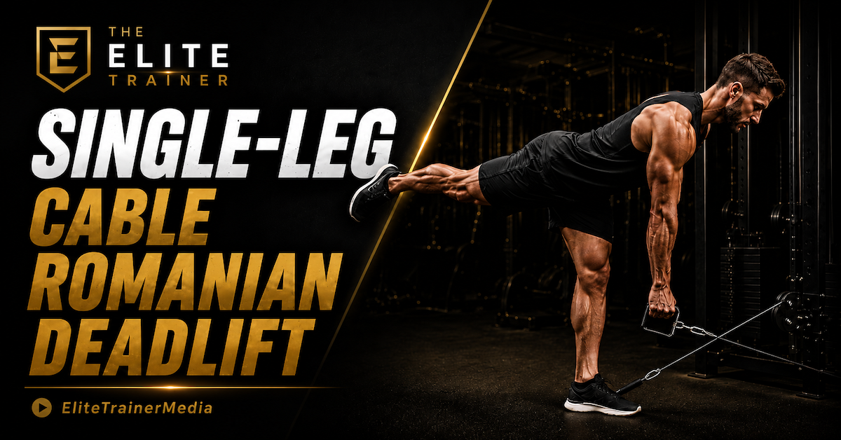 single-leg cable romanian deadlift