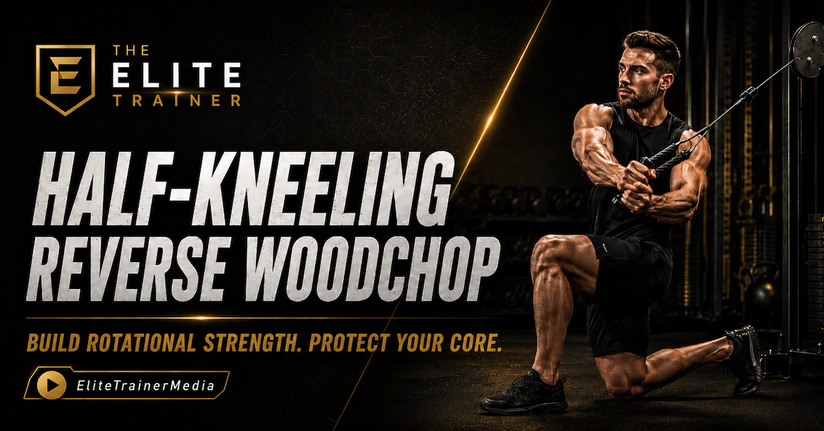 half-kneeling reverse woodchop