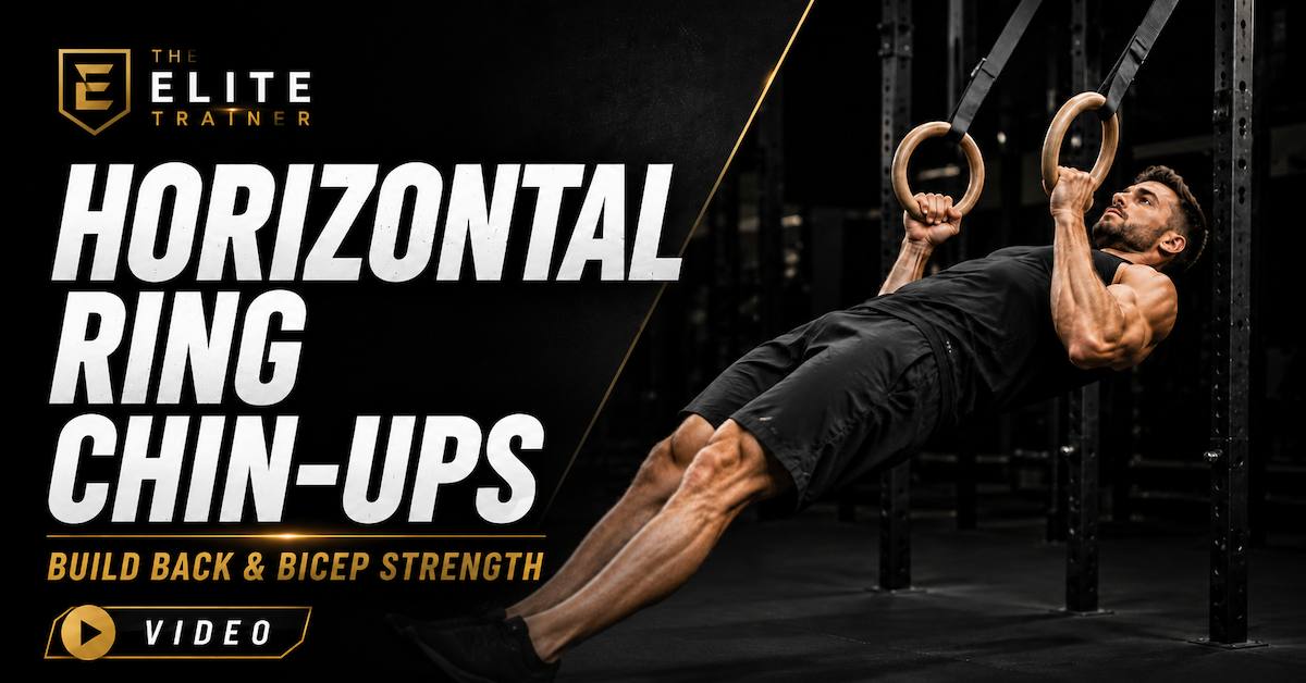 horizontal ring chin-ups