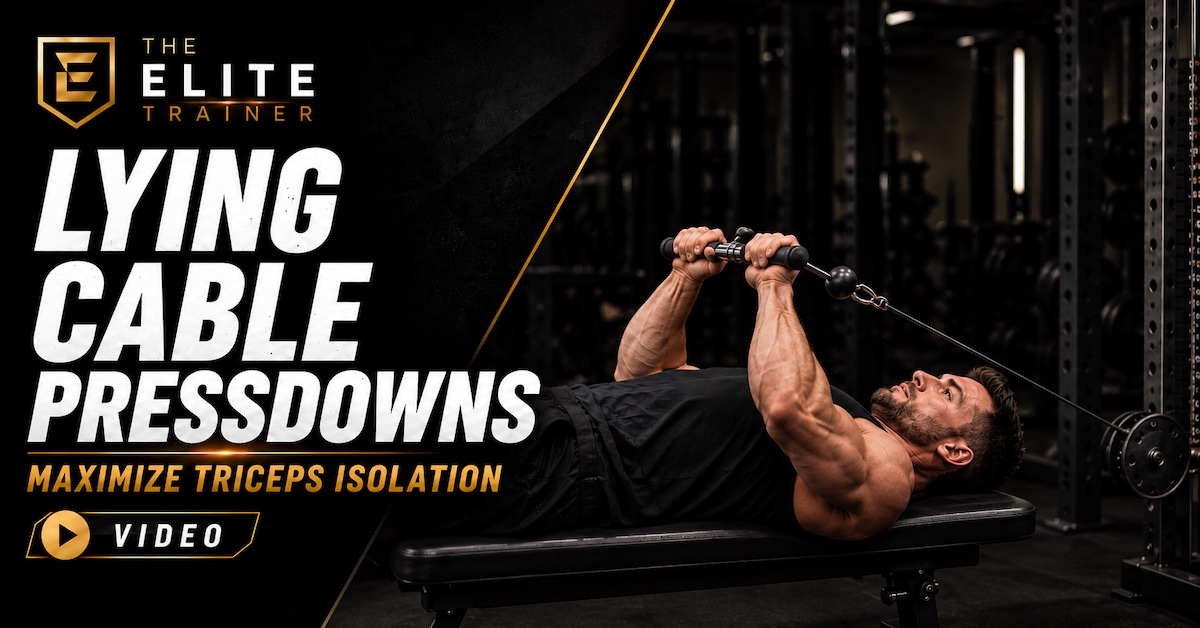 Lying Cable Pressdowns