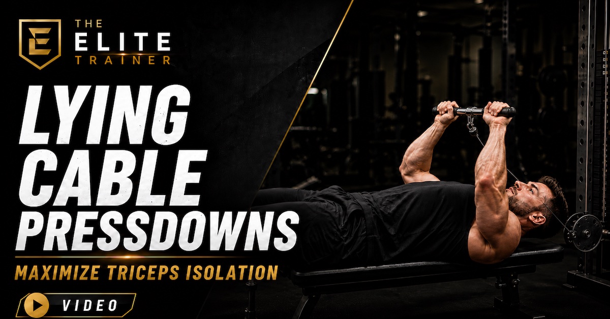 Lying Cable Pressdowns