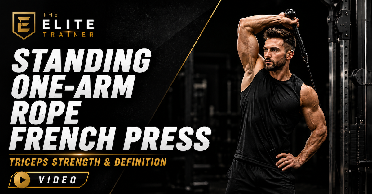 standing one-arm rope french press