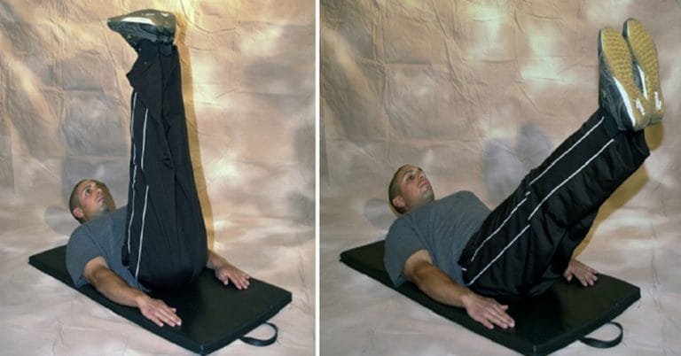 supine two-leg lowering