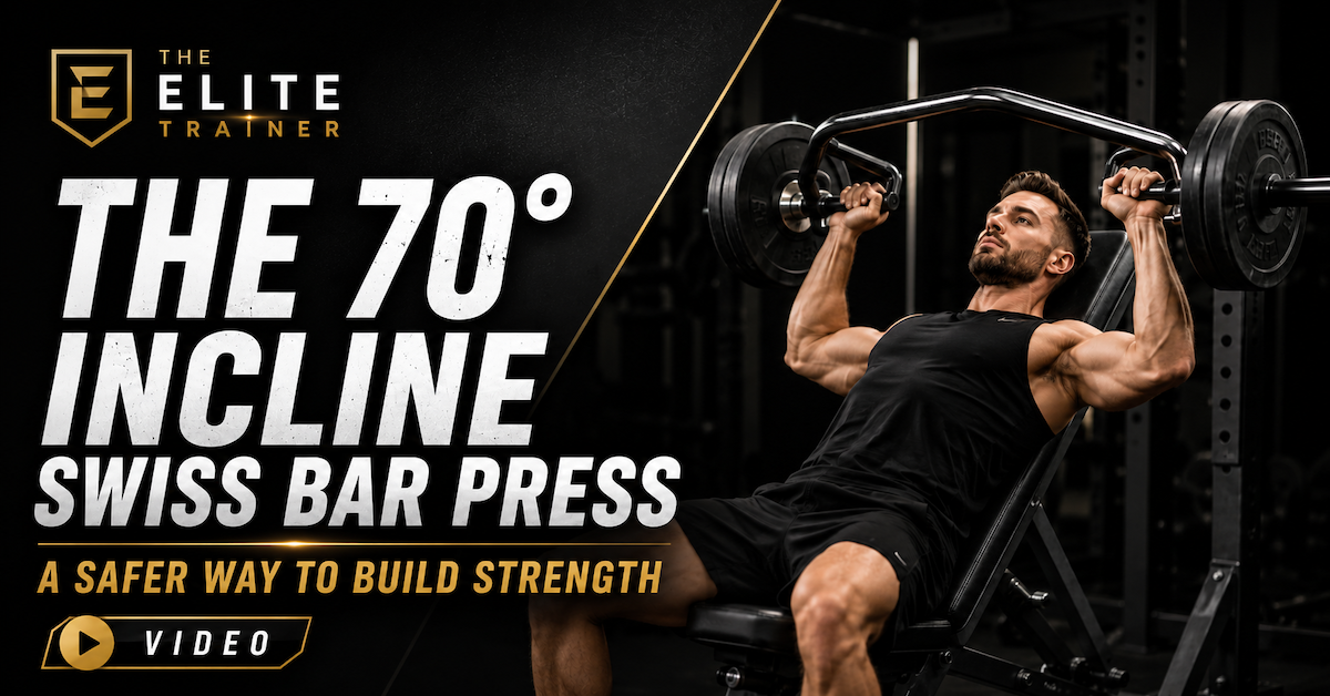 70-degree incline swiss bar press