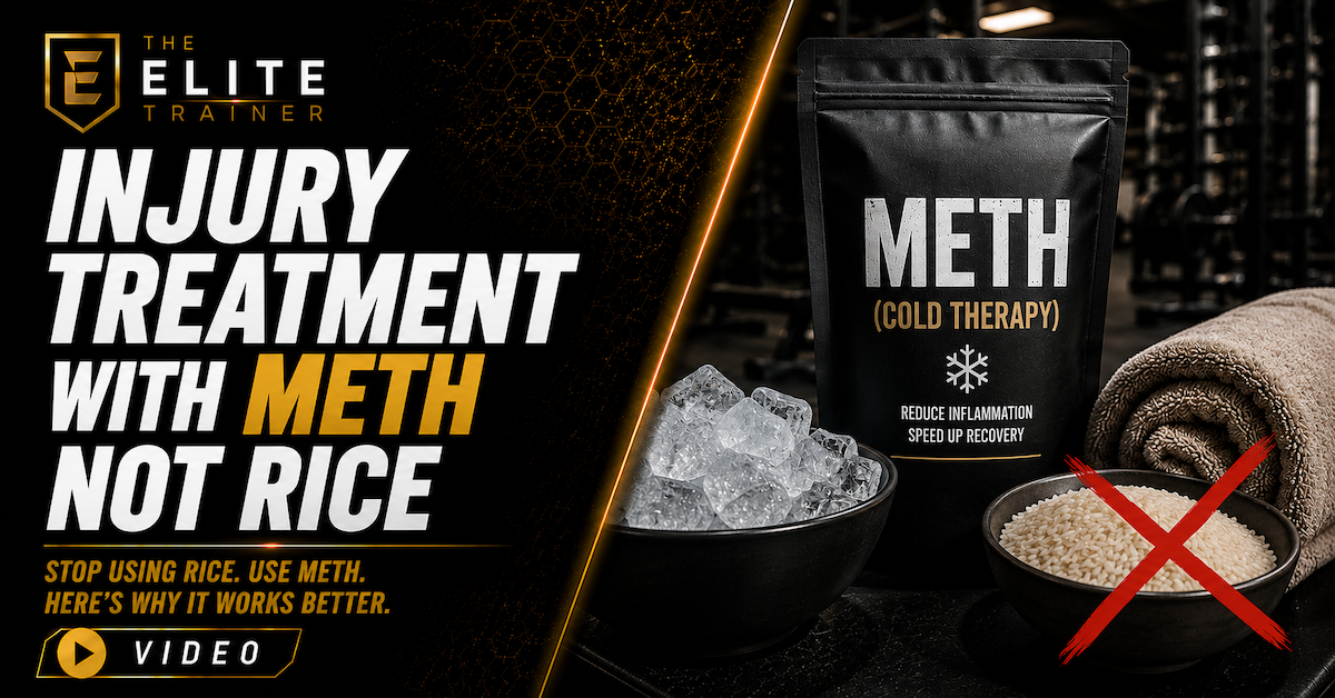 injury treatment with METH not rice