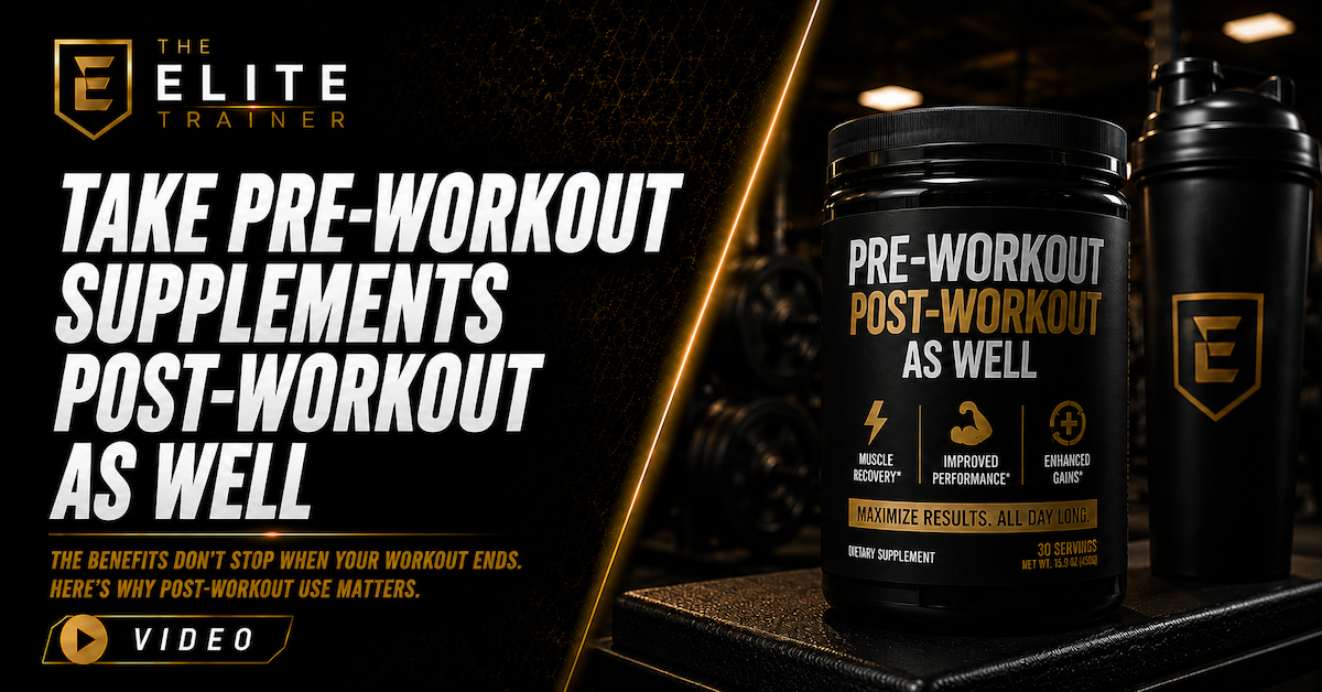 take pre-workout supplements post-workout as well