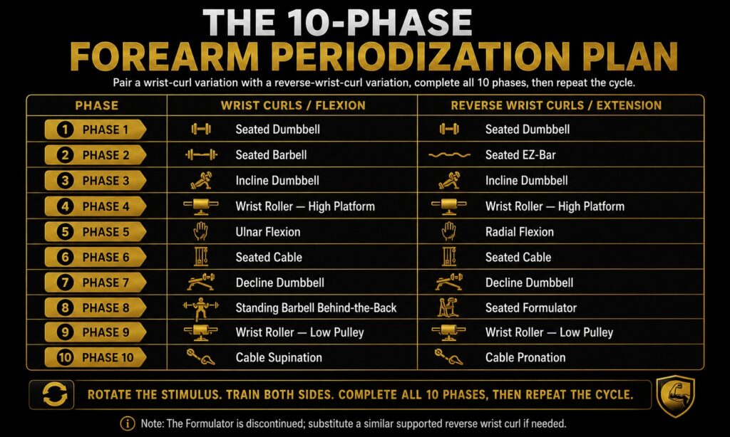 10-Phase Forearm Periodization Plan