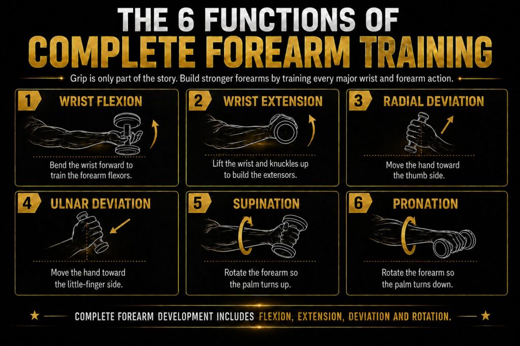 The 6 Functions of Complete Forearm Training