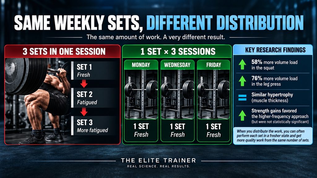 same weekly sets, different distribution