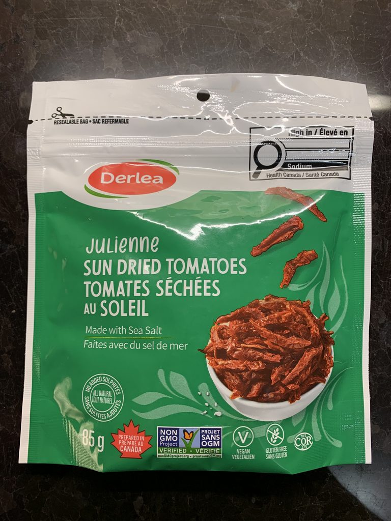 Derlea Julienne Sun Dried Tomatoes (front view)