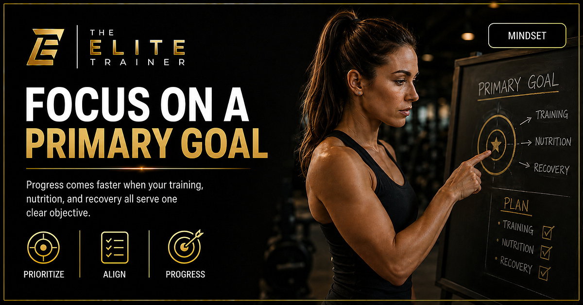 Focus on a Primary Goal