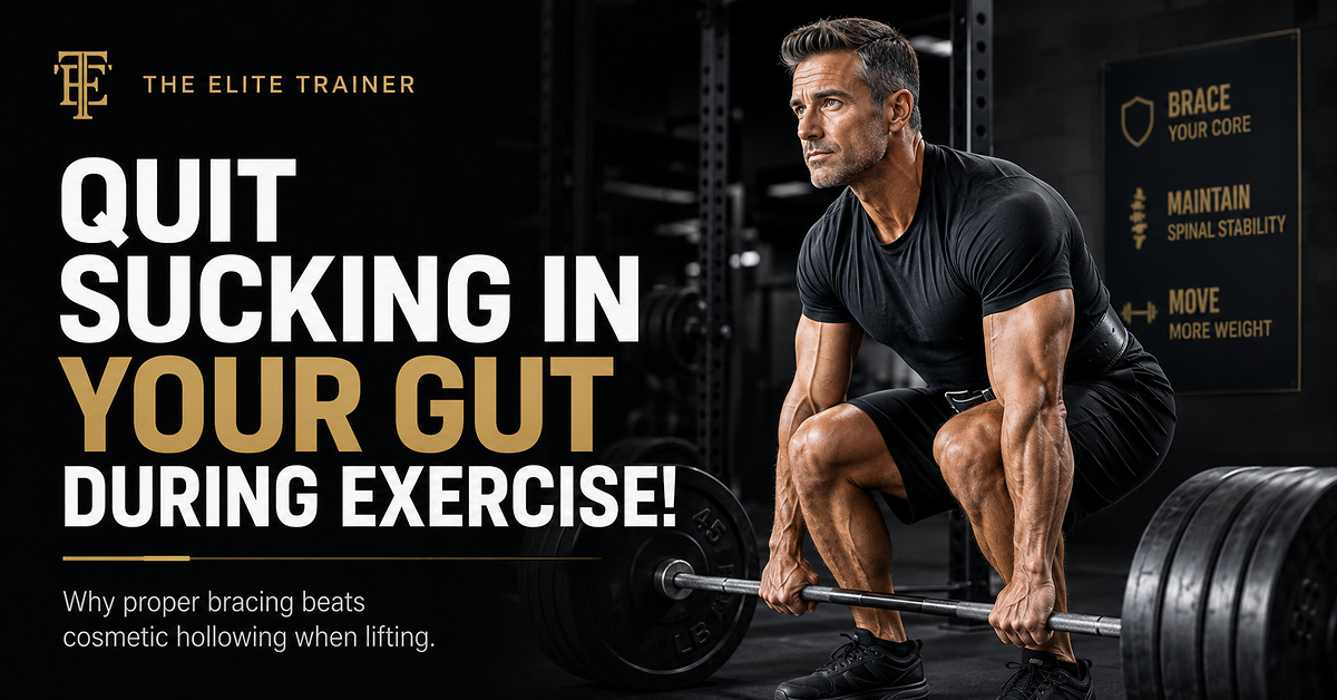 Quit Sucking In Your Gut During Exercise!